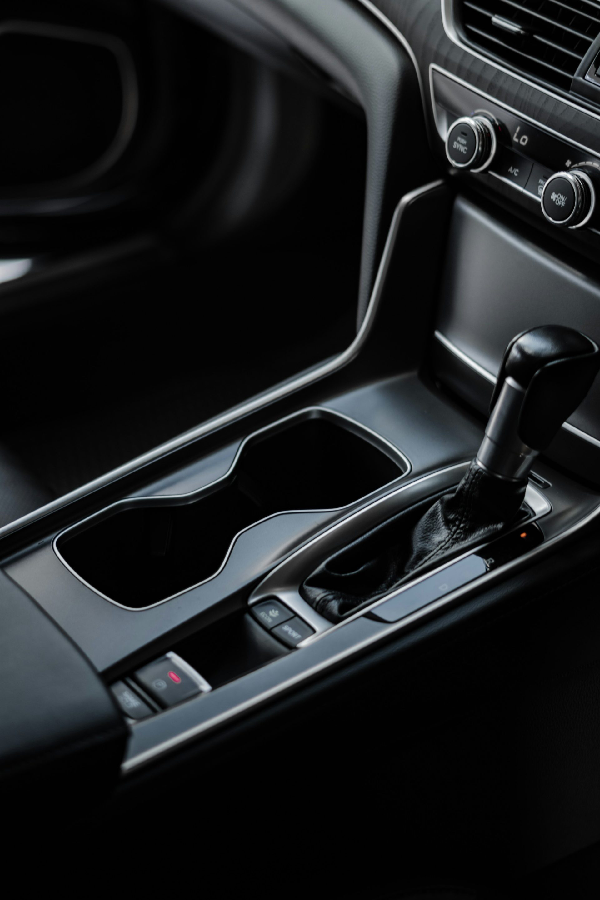 a close-up of a car steering wheel